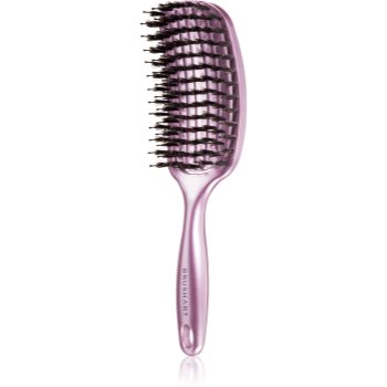 BrushArt Hair Vent blowdry hairbrush with boar bristles perie de par cu peri de nailon și de mistreț - imagine 2